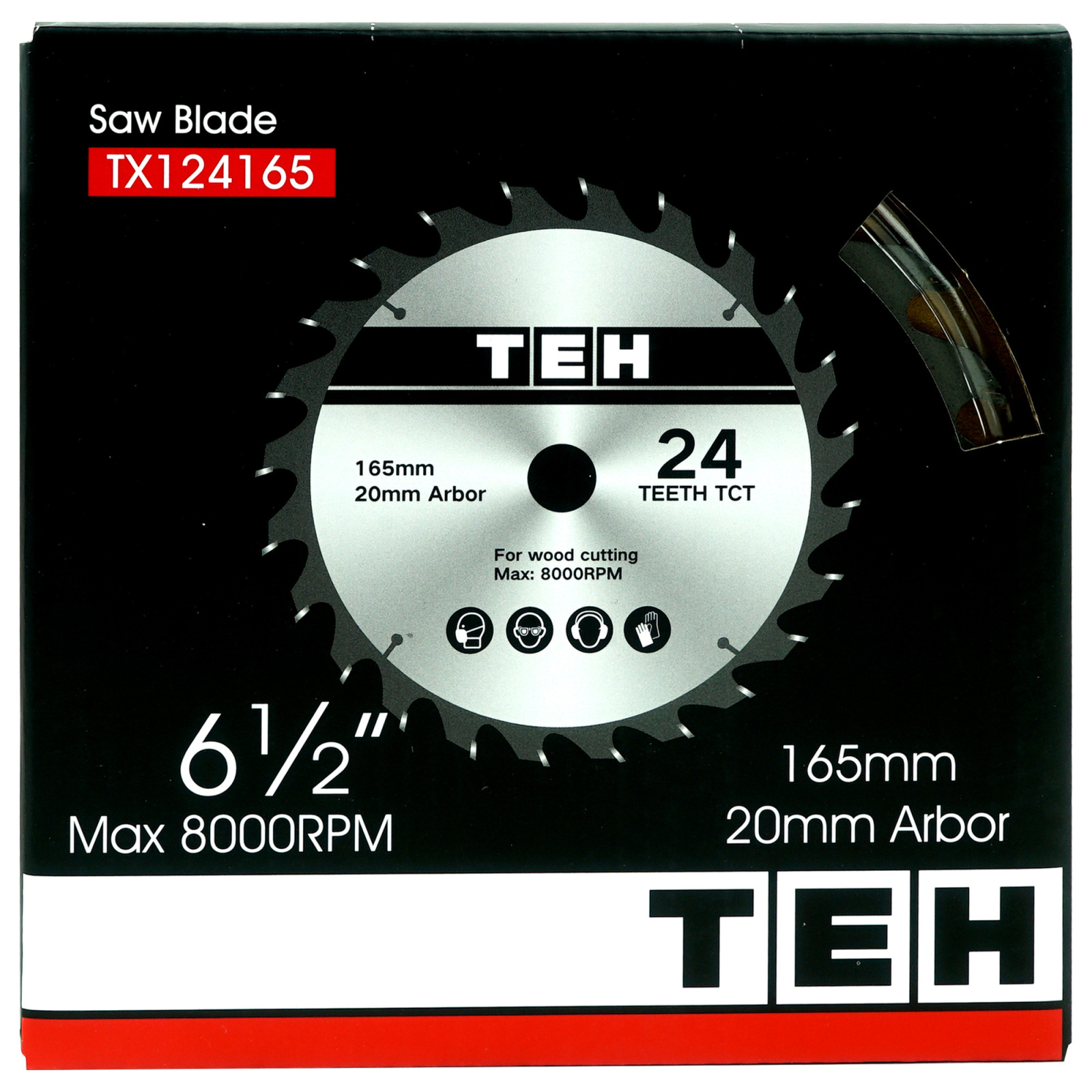 Пила дисковая 165мм TEH TC16513