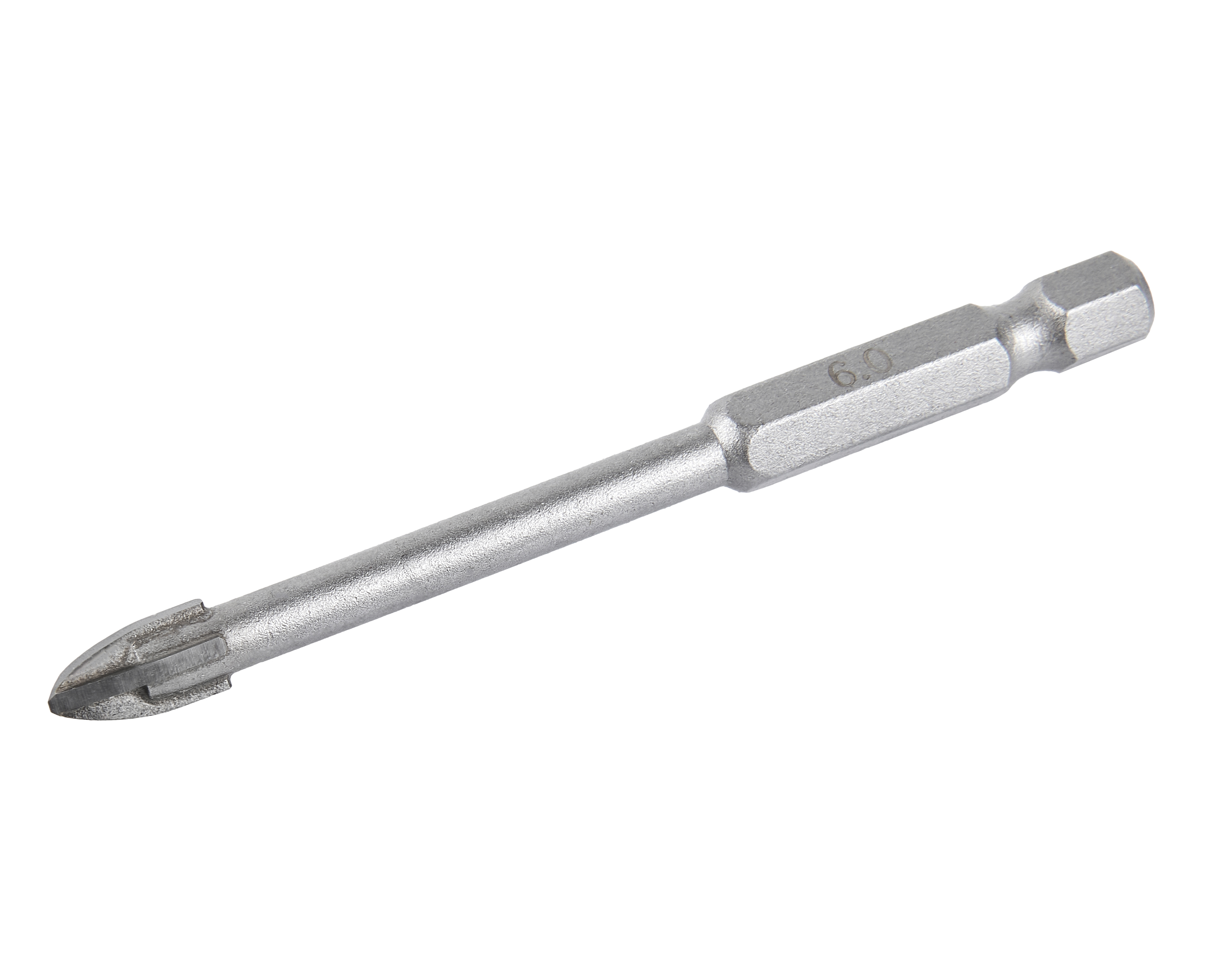 Сверло 6х75мм HEX1/4" стекло — 193826