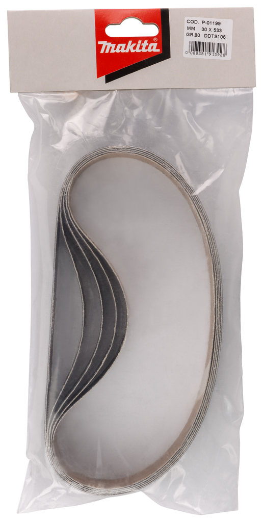 Шлифовальная лента 30х533 мм, K80, 5 шт Makita P-01199