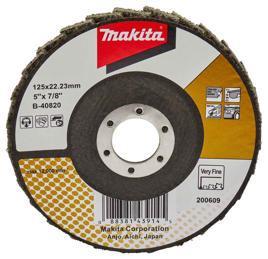 Лепестковый шлифовальный диск 125 мм Makita B-40820 Лепестковый шлифовальный диск 125 мм Makita B-40820