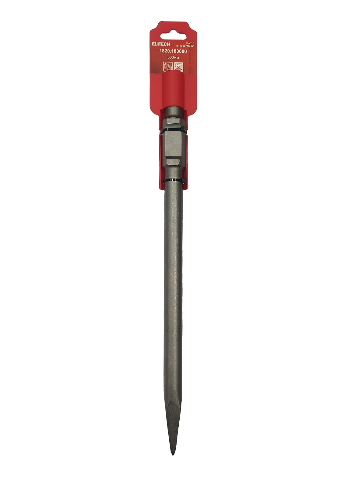 ELITECH 1820.183000 (Долото HEX30, пика, 500 мм) 214217