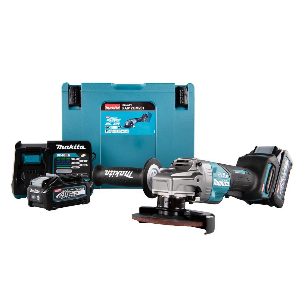 Аккумуляторная угловая шлифовальная машина Makita GA012GM201