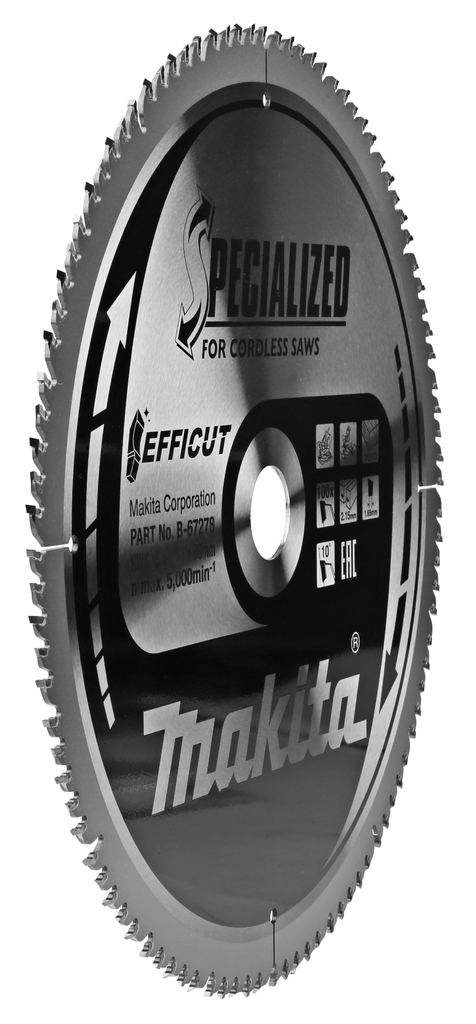 Пильный диск для аккумуляторных пил по дереву EFFICUT 305X30X1.65X100T Makita B-67278