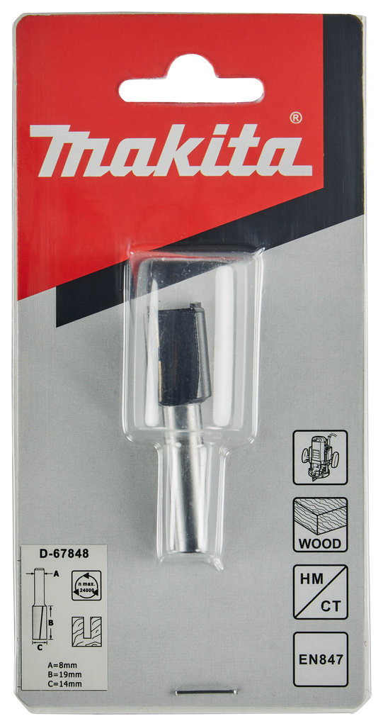 Фреза пазовая 14x8 мм Makita D-67848