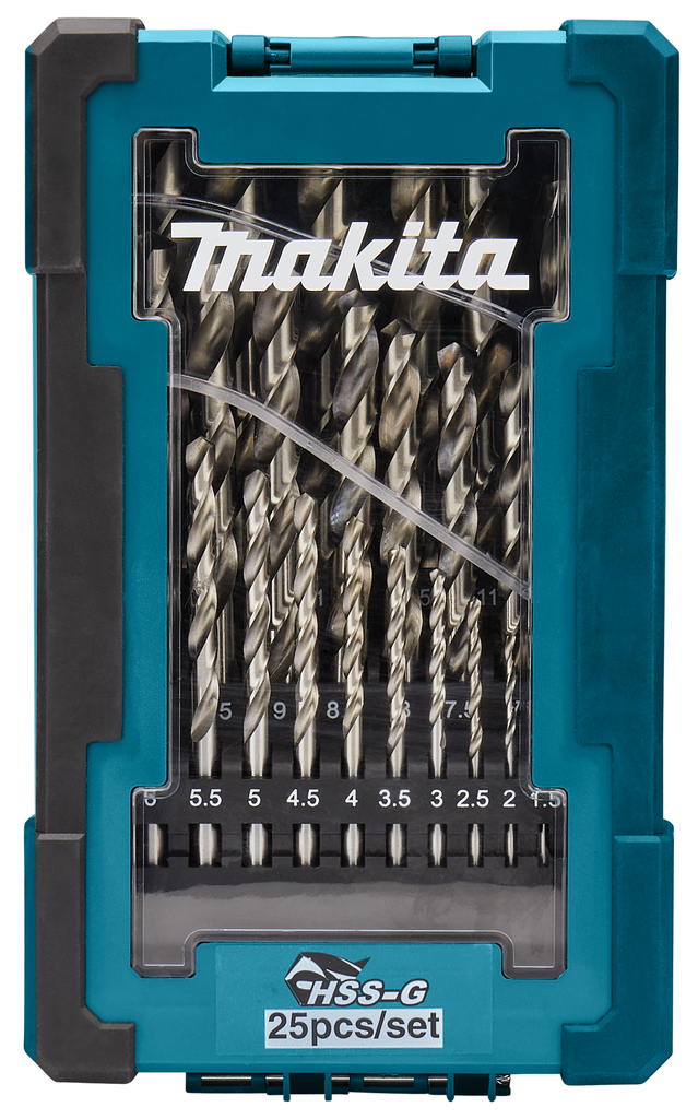 Набор сверл по металлу HSS-G 25 шт Makita D-67555 Набор сверл по металлу HSS-G 25 шт Makita D-67555