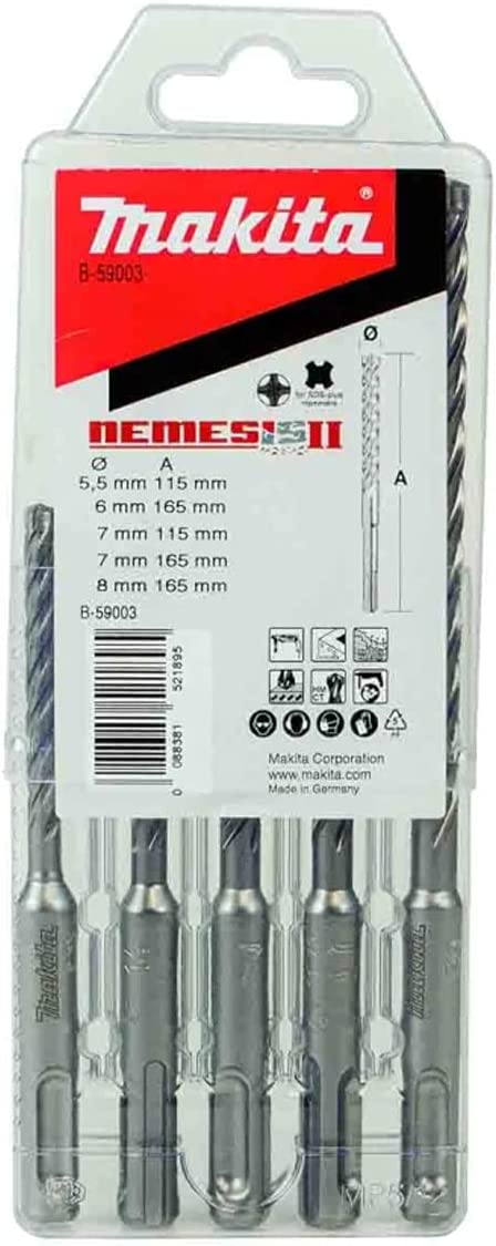 Набор буров SDS-plus Nemesis II Set 5,5/7 8х165 MP Makita B-59003