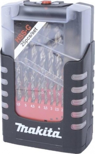 Набор сверл по металлу HSS-G 25 шт Makita D-50756