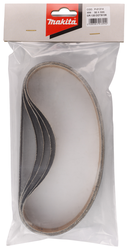 Шлифовальная лента 30х533 мм, K120, 5 шт Makita P-01214