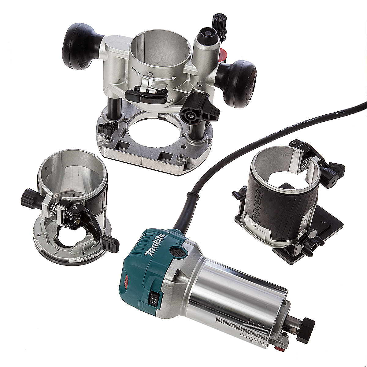 Фрезер кромочный (3 базы) Makita RT0700CX2LT