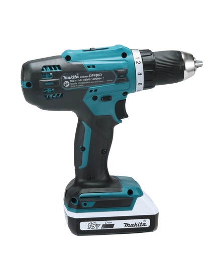 Аккумуляторная дрель-шуруповерт G-Series 18 В Makita DF488DWE