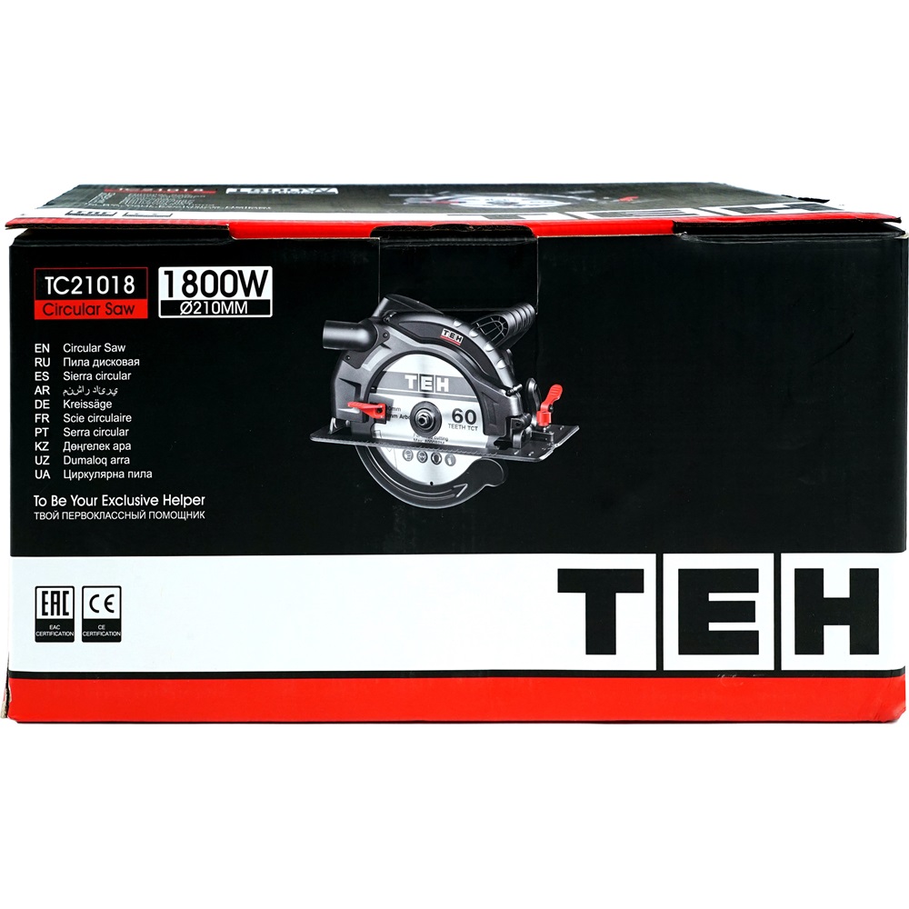 Пила дисковая 210мм TEH TC21018