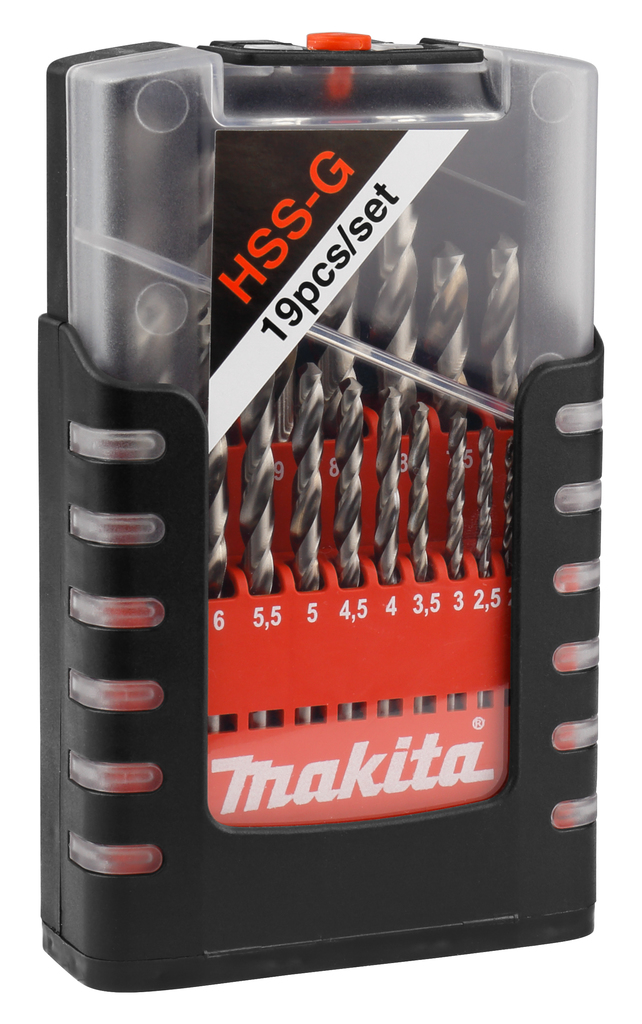 Набор сверл по металлу HSS-G 19 шт Makita D-29941 Набор сверл по металлу HSS-G 19 шт Makita D-29941