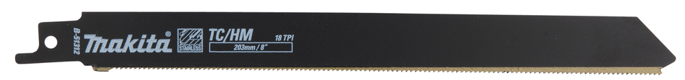 Сабельная пилка для нержавеющей стали 203х1,0х18TPI, 2 шт Makita B-51312 Сабельная пилка для нержавеющей стали 203х1,0х18TPI, 2 шт Makita B-51312