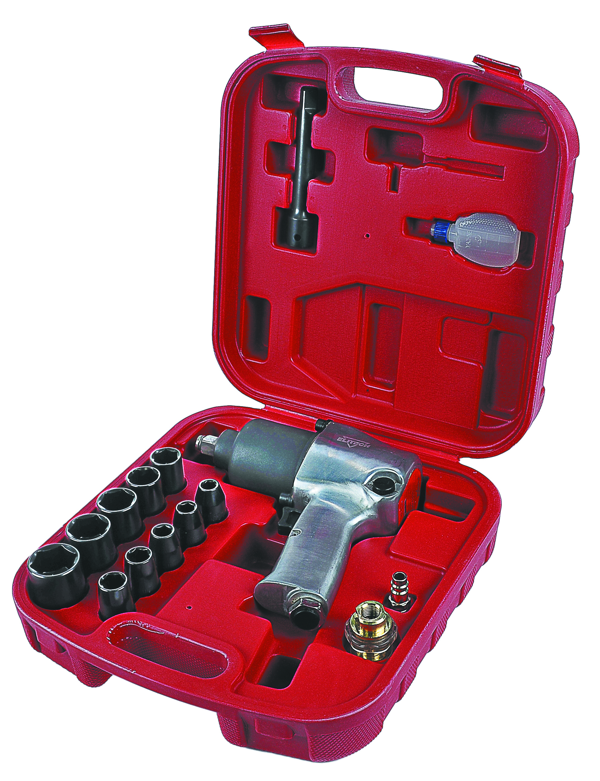 Пневмогайковерт с набором — 186324