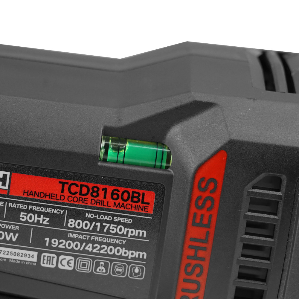 Дрель для алмазного сверления с микроударом TEH TCD8160BL