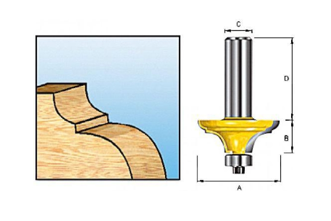 Фреза классическая 25.4х12.7х8х32х2Т Makita D-11601