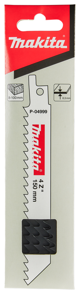 Сабельная пилка для дерева 150x1,25x4TPI, 5 шт Makita P-04999