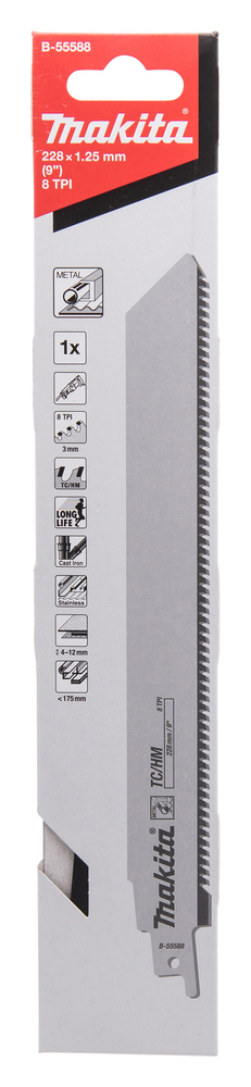 Сабельная пилка для металла 228x1,25x8TPI Makita B-55588