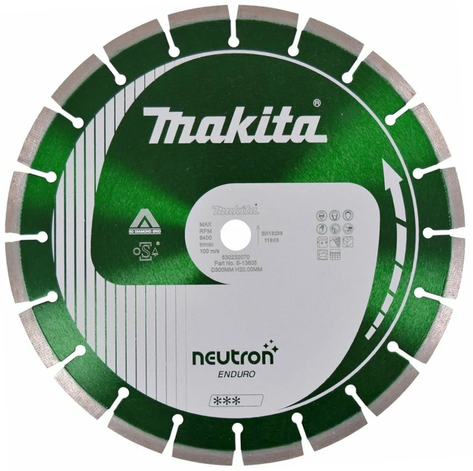 Алмазный диск Cosmos Neutron Enduro 300х20 (3DDG) Makita B-13605