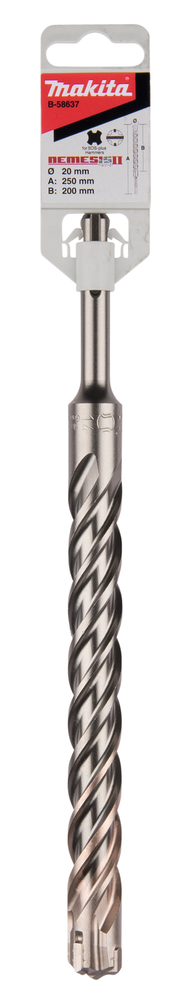 Бур SDS-plus Nemesis II 20x250 Makita B-58637