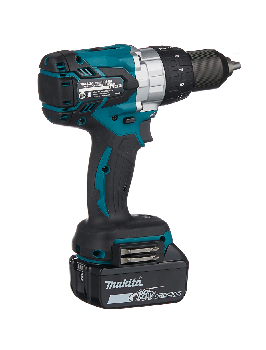 Аккумуляторная дрель-шуруповерт LXT 18 В Makita DDF481RF