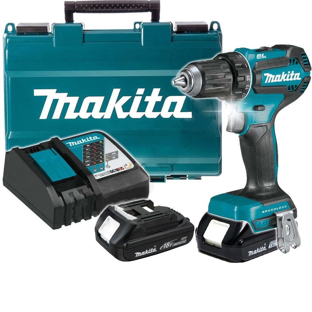 Аккумуляторная дрель-шуруповерт LXT 18 В Makita DDF485SYE