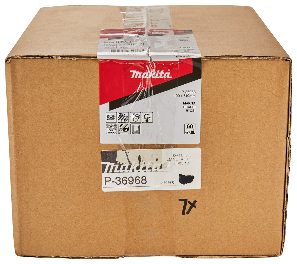 Шлифовальная лента 100х610 мм, K60, 25 шт Makita P-36968