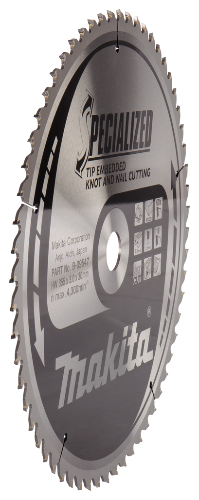 Пильный диск для демонтажа 355X30X2.2X60T Makita B-09547