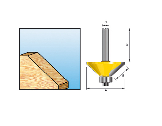 Наклонная фреза 23х9,5х8х32х2Т Makita D-10637