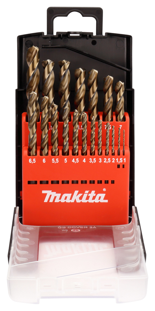 Набор сверл по металлу HSS M-force 19 шт Makita D-29876