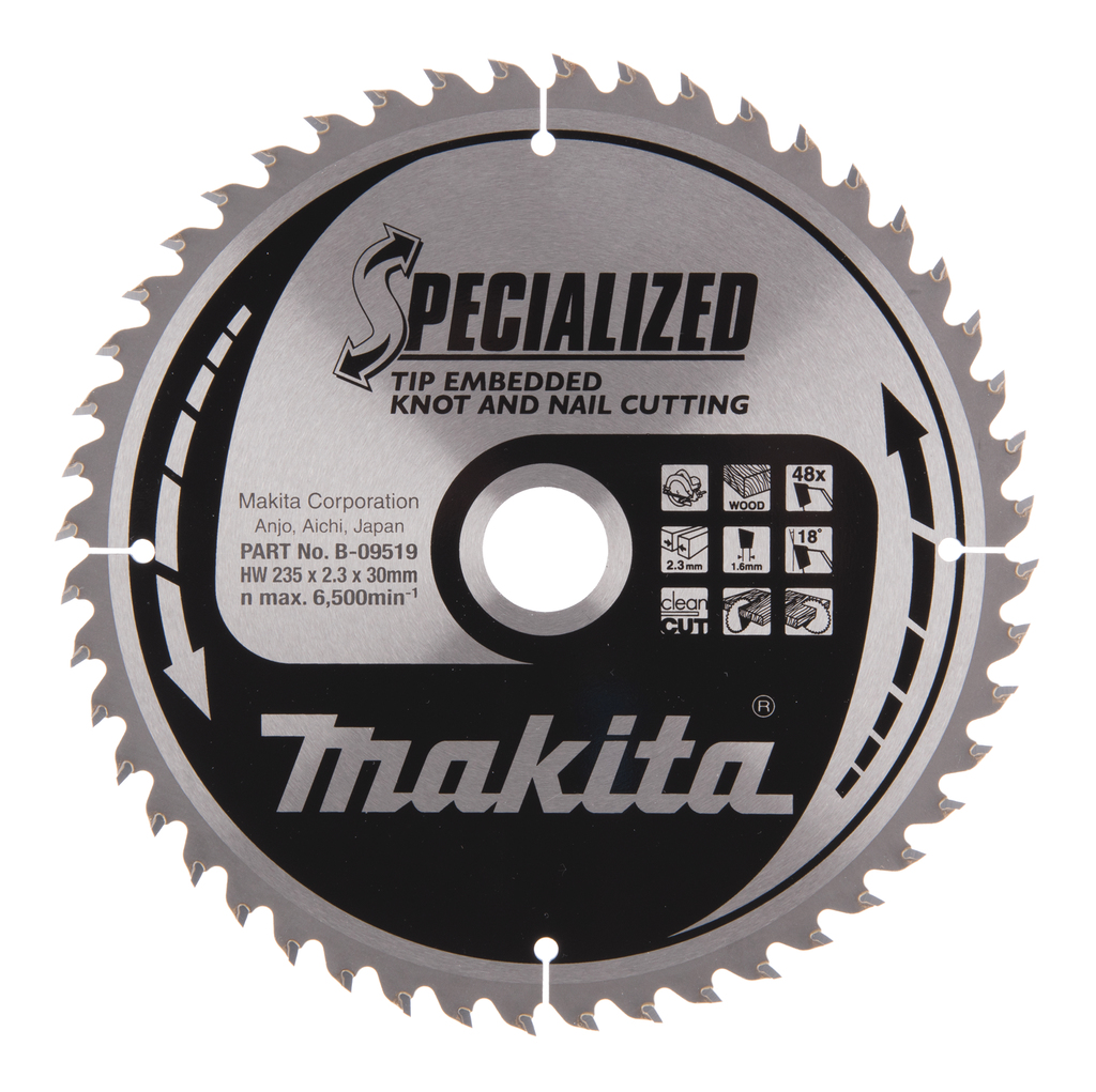 Пильный диск для демонтажа 235X30X1.6X48T Makita B-09519 Пильный диск для демонтажа 235X30X1.6X48T Makita B-09519