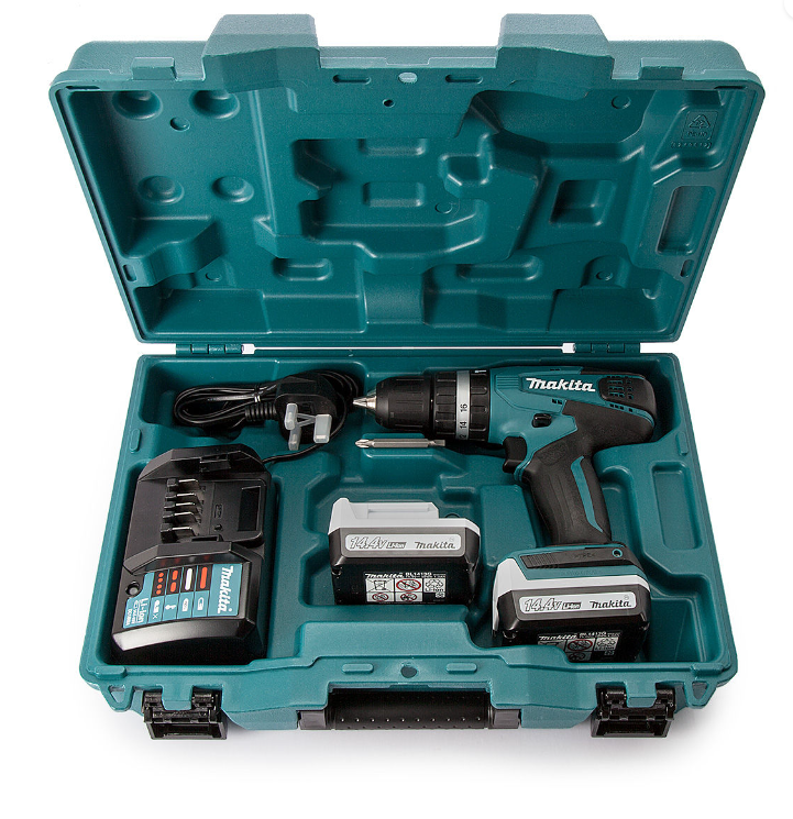 Аккумуляторная ударная дрель-шуруповерт G-Series 14.4 В Makita HP347DWE