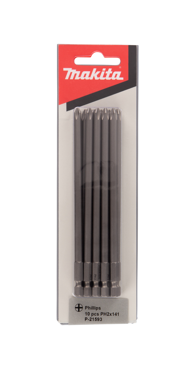 Бита PH2, 141 мм, C-form, 10 шт Makita P-21593