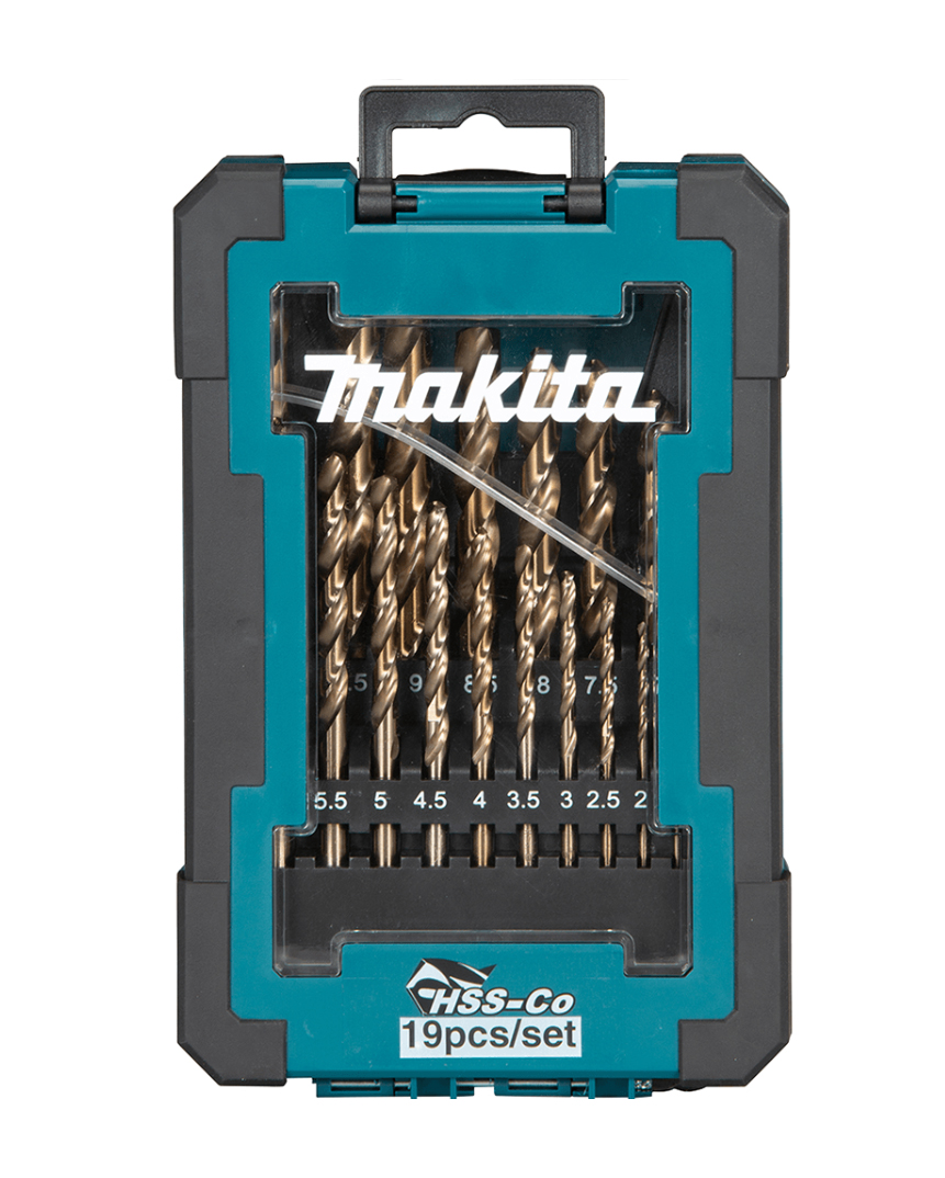 Набор сверл по металлу HSS-Сo 19 шт Makita D-67561 Набор сверл по металлу HSS-Сo 19 шт Makita D-67561