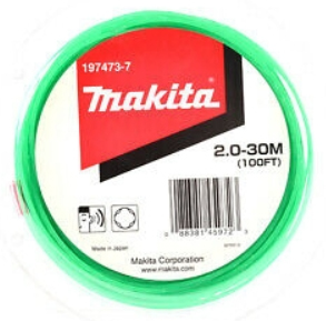 Триммерная леска спиральная "клевер", 2 ммх30 м Makita 197473-7 Триммерная леска спиральная "клевер", 2 ммх30 м Makita 197473-7