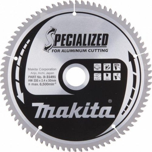Пильный диск для алюминия 235X30X1.8X80T Makita B-31491 Пильный диск для алюминия 235X30X1.8X80T Makita B-31491