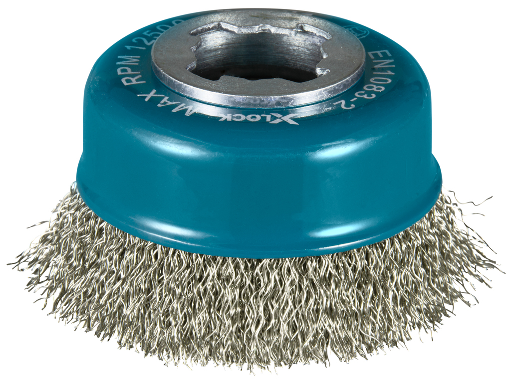 Щетка проволочная чашечная X-LOCK (75 мм, толщина проволоки 0,3 мм) Makita D-73346 Щетка проволочная чашечная X-LOCK (75 мм, толщина проволоки 0,3 мм) Makita D-73346
