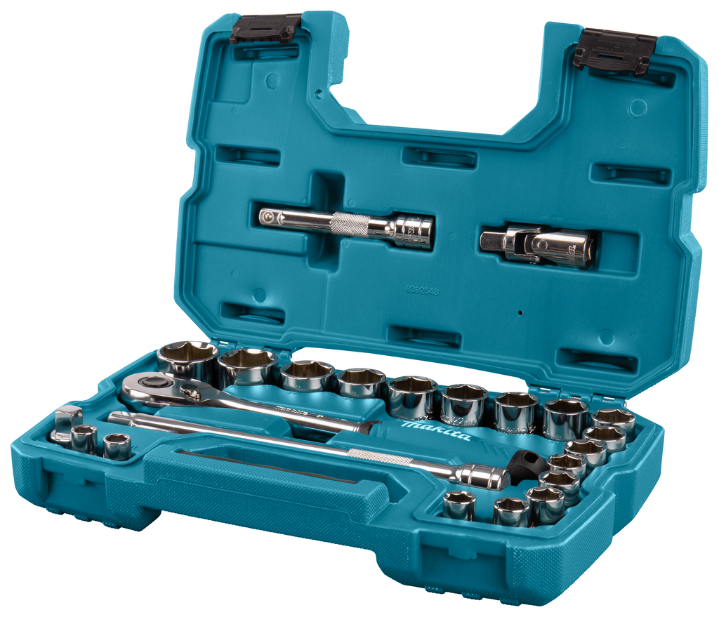 Набор ключей и головок 23 предмета 1/2" Makita B-65589