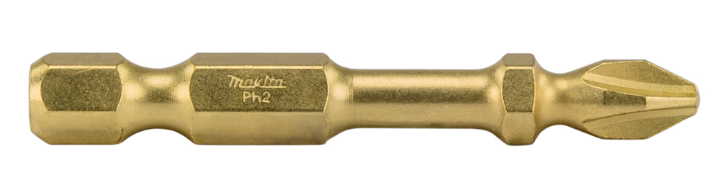 Бита Phillips Impact Gold Double Torsion PH2, 50 мм, E-form 2 шт Makita B-39160