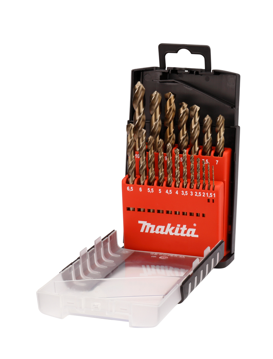 Набор сверл по металлу HSS-Co 19 шт Makita D-50463