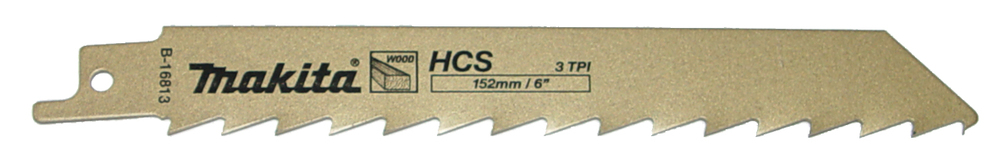 Сабельная пилка для дерева 152x1,25x3TPI, 5 шт Makita B-16813