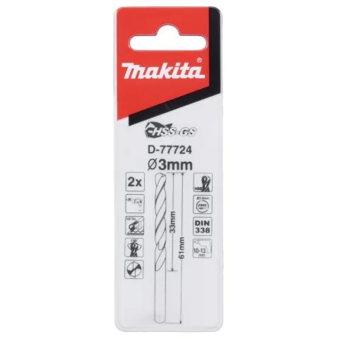 Сверло по металлу HSS-GS — D-77724