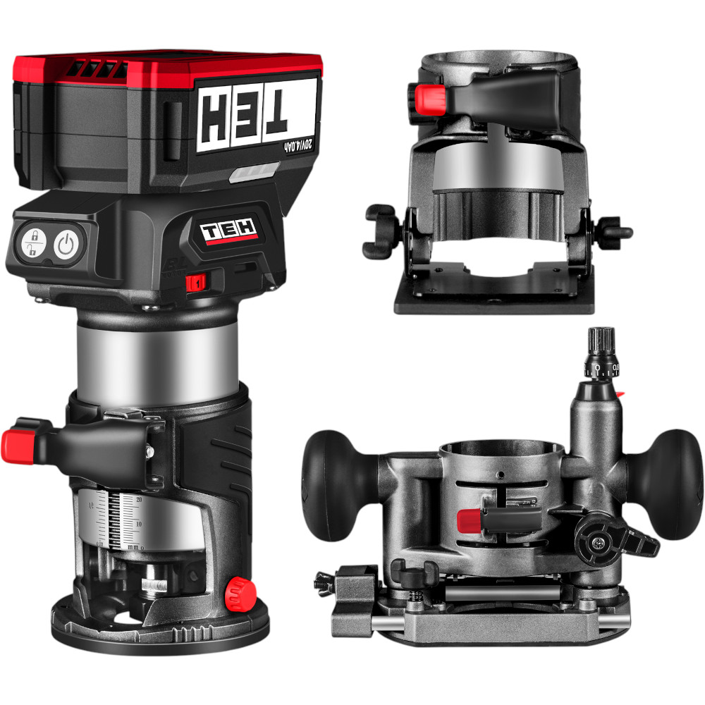 Фрезер кромочный аккумуляторный 20V TEH LT607-1B