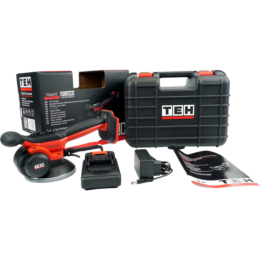 Виброприсоска для укладки плитки аккумуляторная 20V TEH TTV6370
