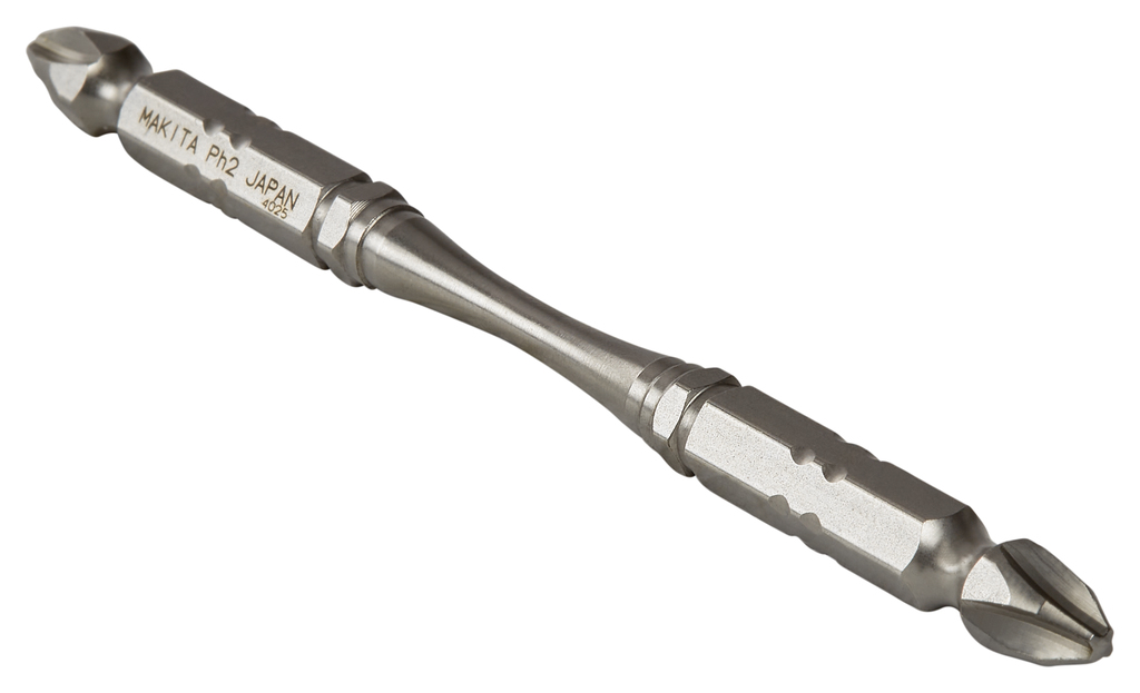 Бита двусторонняя Silver Torsion PH2, 110 мм, E-form (MZ), 3 шт Makita B-21864