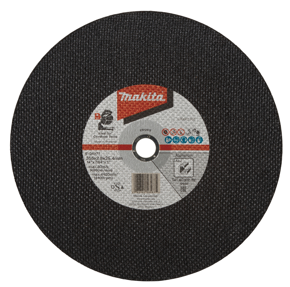 Абразивный отрезной диск AC30P 355х2,8х25,4 5 шт Makita E-04977-5 Абразивный отрезной диск AC30P 355х2,8х25,4 5 шт Makita E-04977-5