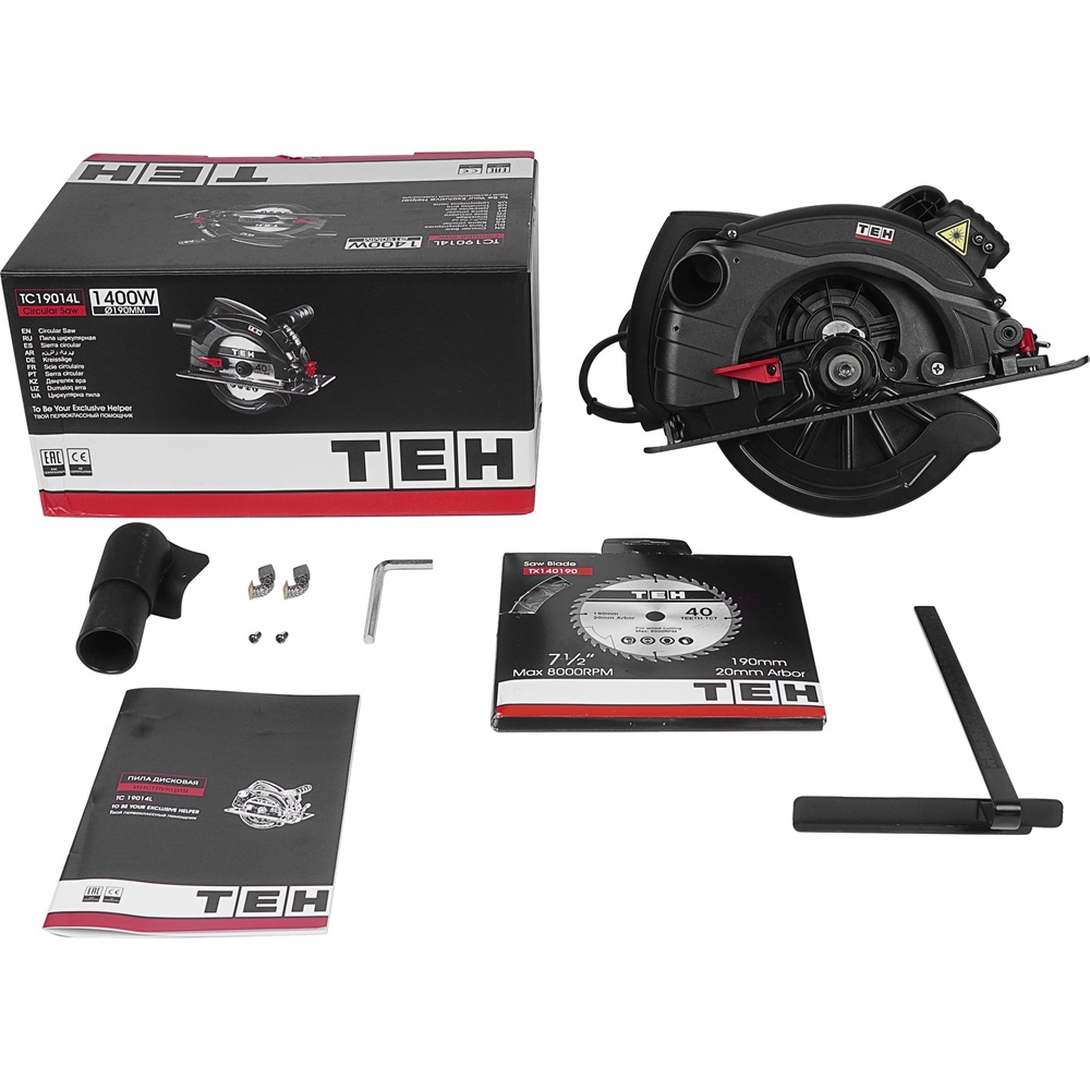 Пила дисковая 190мм TEH TC19014L