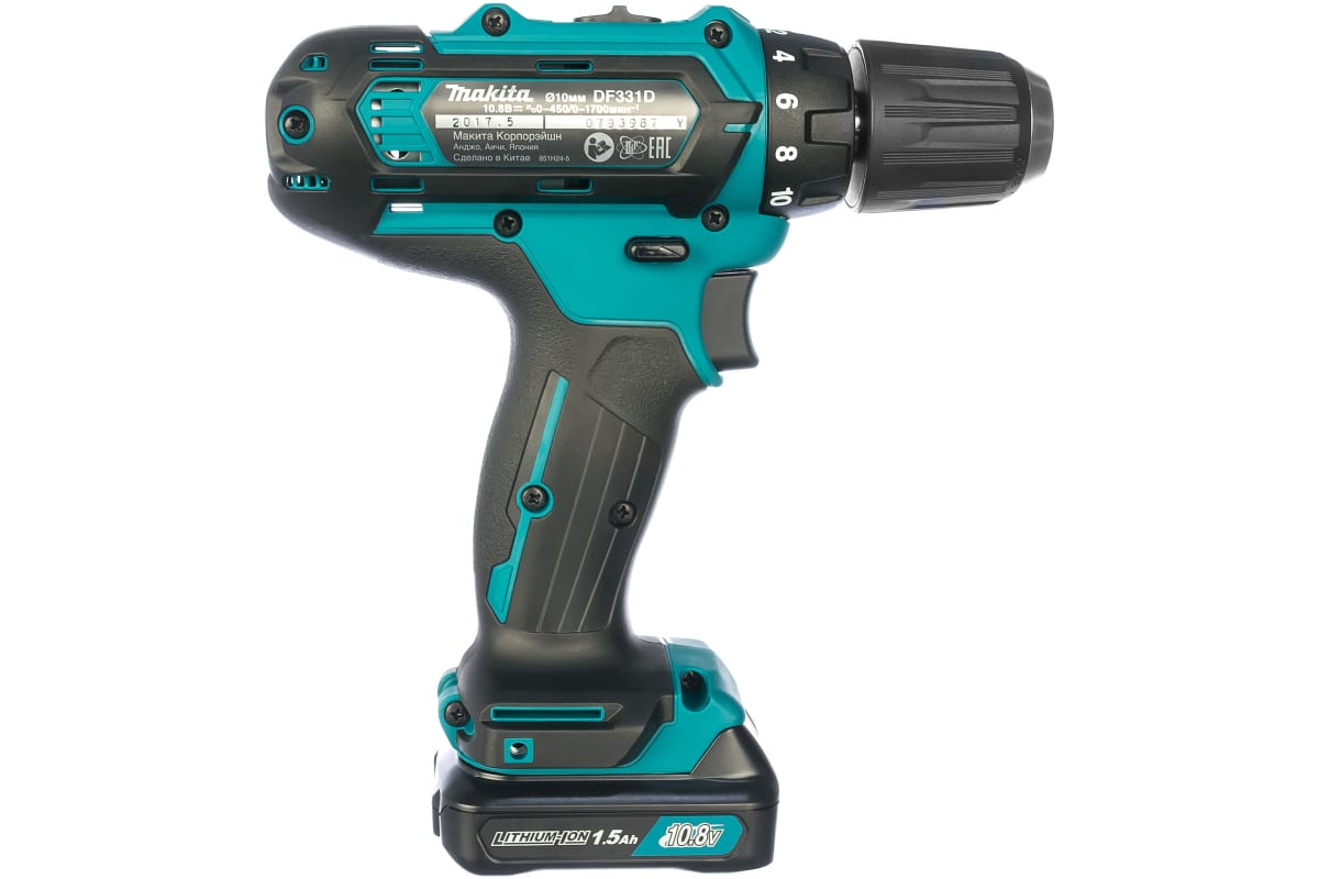 Аккумуляторная дрель-шуруповерт CXT 12 В Makita DF331DWYE4