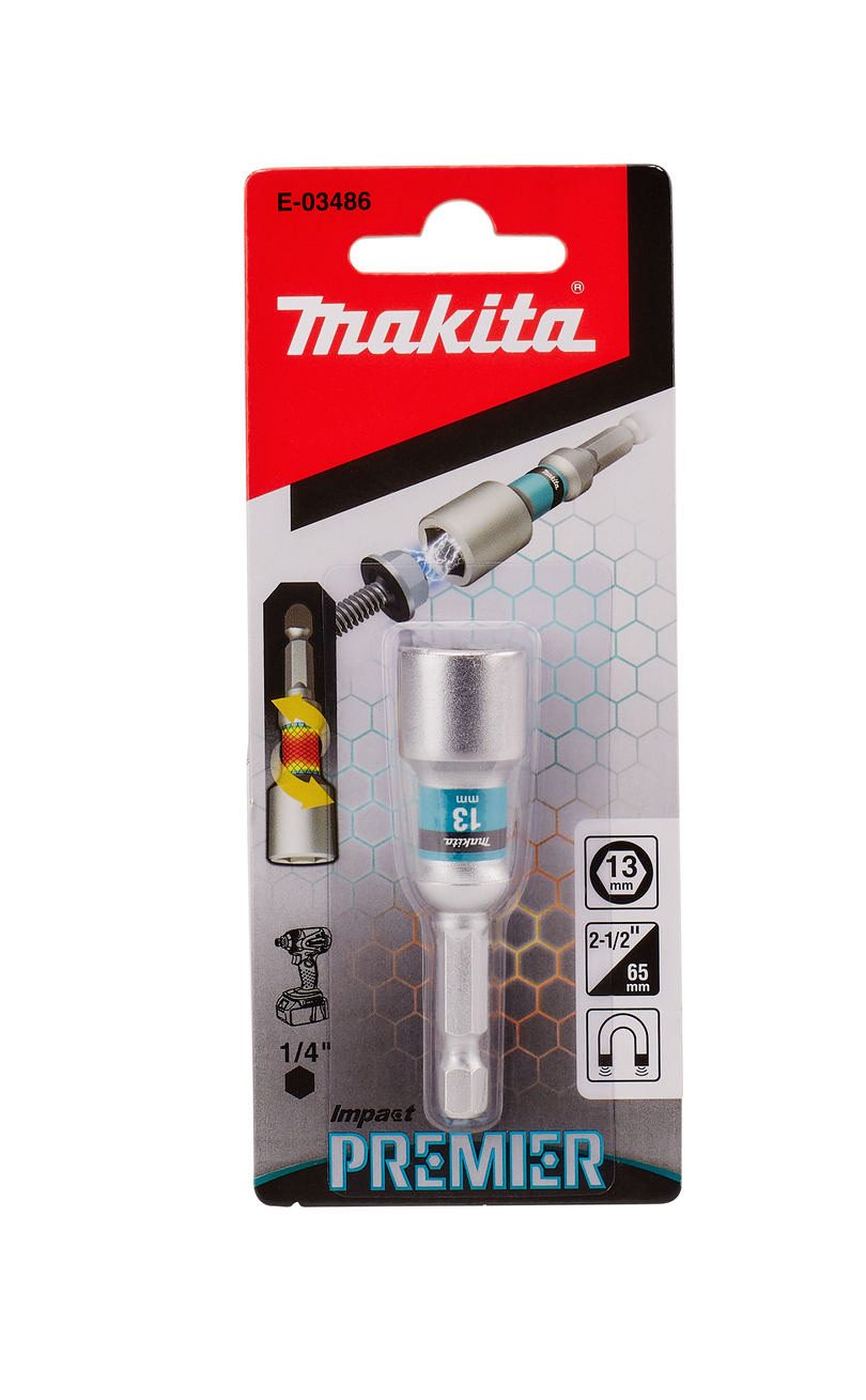 Торцовая магнитная головка Impact Premier 13х65 Makita E-03486