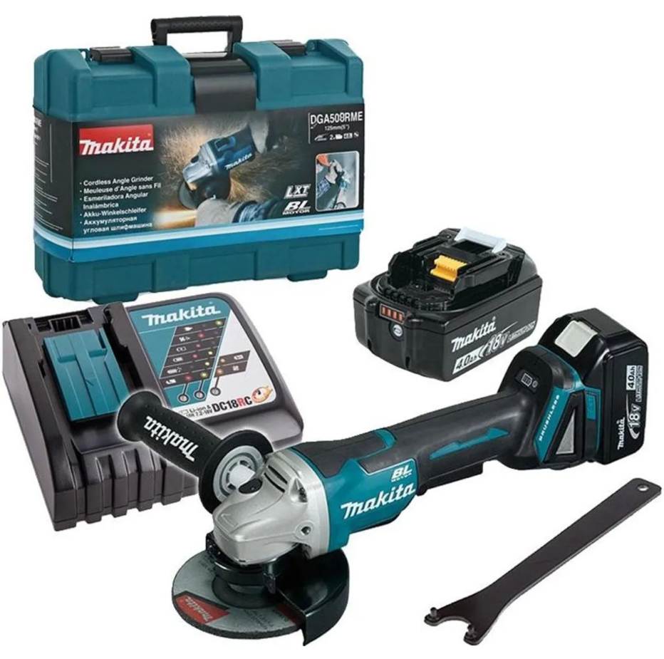 Аккумуляторная углошлифовальная машина Makita DGA508RME